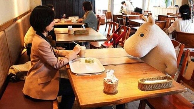 6 В Гонконге есть Moomin где в компании с вами будет обедать мумитролль интересно интроверт ресторан сам с собой