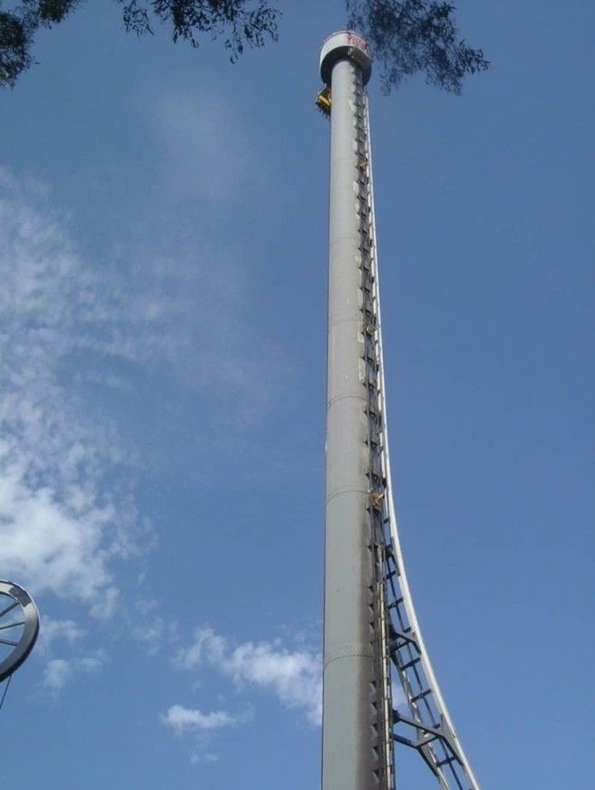 6 Tower of Terror II 161 кмч американские горки аттракционы самыесамые скорость