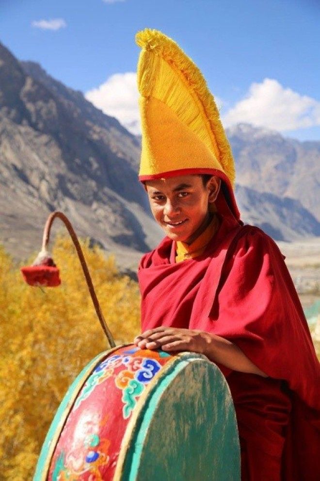 Молодой монах Монастырь Дискит Ладакх Индия Автор Александр Химушин