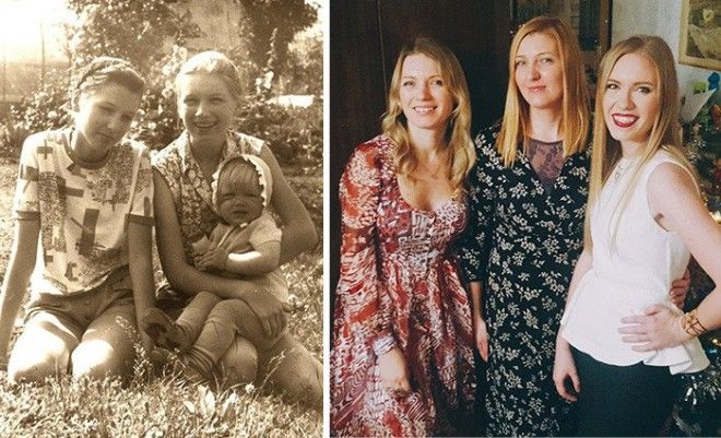 Me And My Sisters Growing Up. 1993 и 2016 годах
