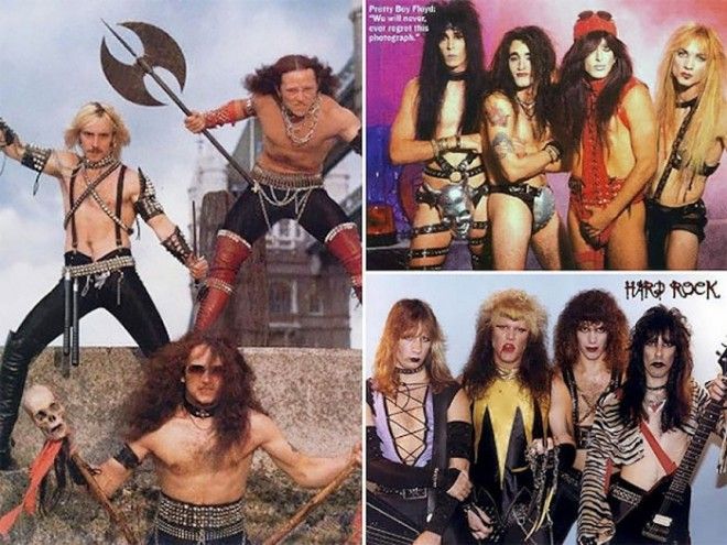 Сценические образы рокзвезд 1980х
