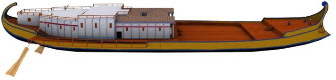 Компьютерная реконструкция облика древнеримского судна Калигулы Фото ruwikipediaorg