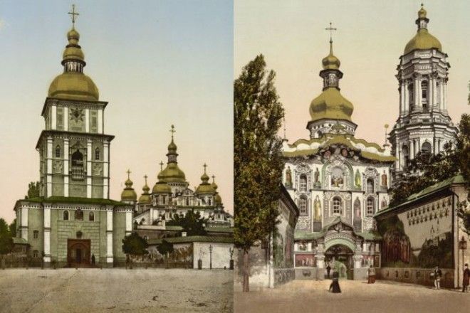 Киев 100 лет назад и сейчас (22 фото)