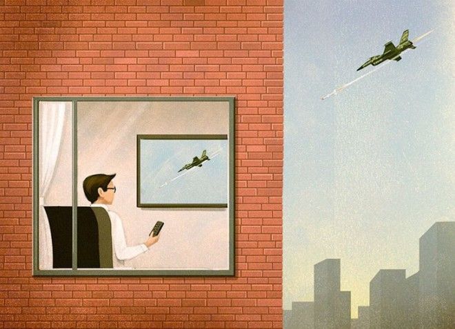 Жестокая правда о нашем мире в обалденных иллюстрациях Марко Мелграти