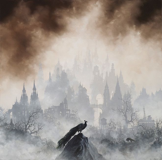 туманные пейзажи картины постапокалипсис Брайан Машбёрн Brian Mashburn