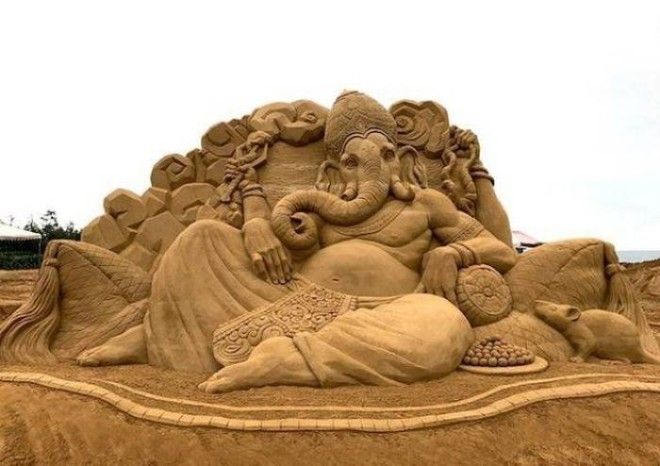Шедевры из песка от японского мастера