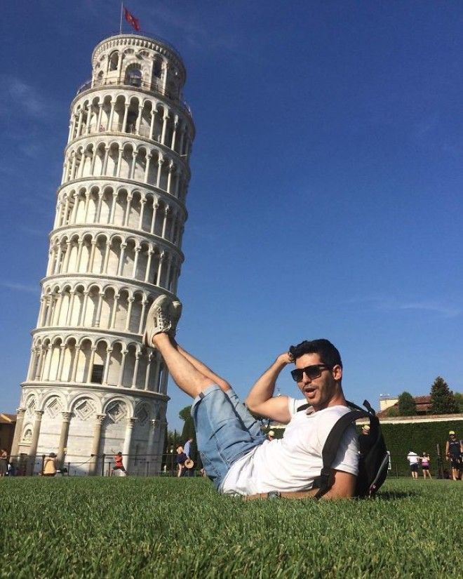 13 фото людей которые знают как правильно позировать с Пизанской башней