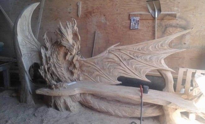 Резьба по дереву бензопилой: драконья скамейка Деревянная скульптура, Скульптура из дерева, карвинг, работа по дереву, резчик, резчик по дереву, резьба по дереву, скульптура бензопилой
