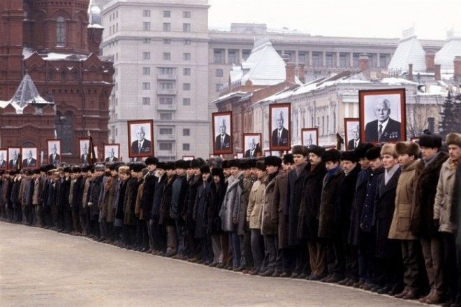 Похороны Константина Черненко Москва 1985 год Автор Юрий Абрамочкин