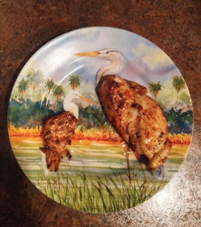 My Chicken Breast Fit Perfectly With The Birds On My Plate