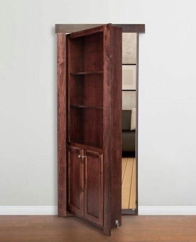 Потайная комната за обычным деревянным шкафом 