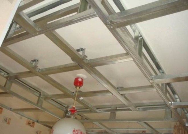 Подвесной двухуровневый потолок своими руками
