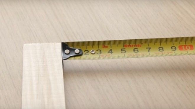 Измерение рулеткой от предмета