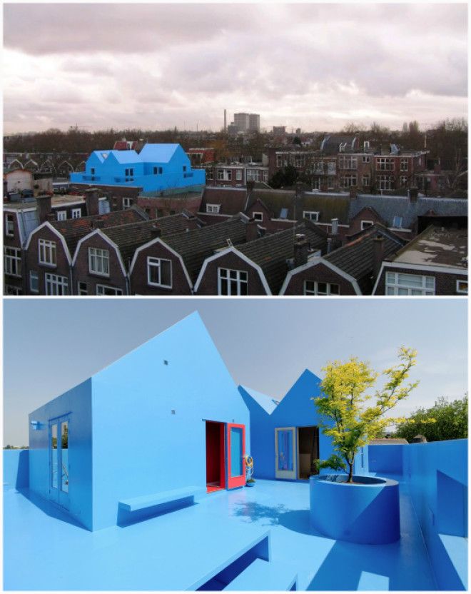 Голубой дом в Роттердаме