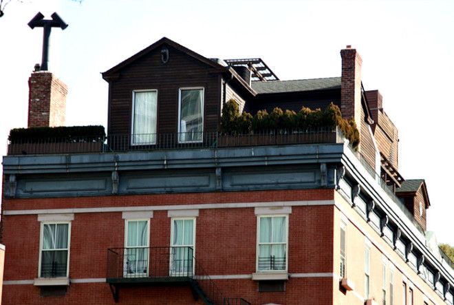 Современная усадьба на крыше дома в НьюЙорке