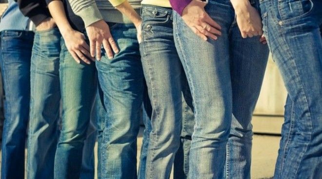 Такие разные классически синие джинсы