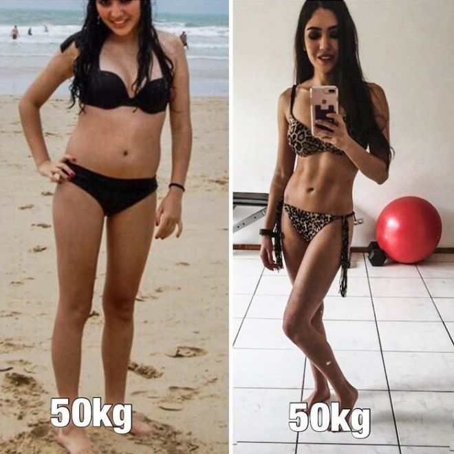 Одни и те же люди с тем же весом, но в разной в форме