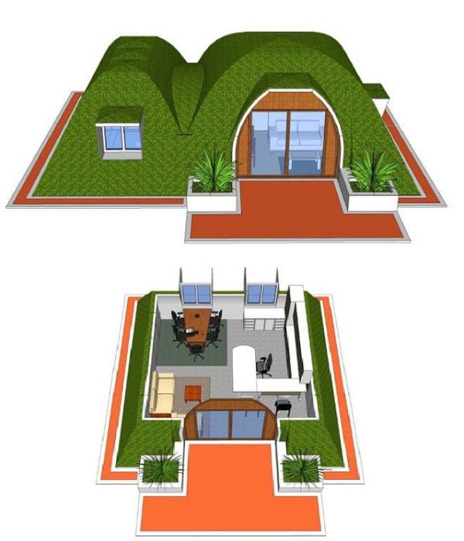 Макет дома созданного по технологии Green Magic Homes