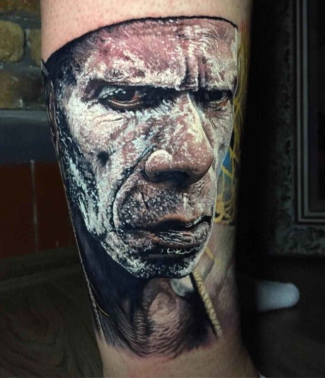 Tattoo artist Steve Butcher photorealistic color realism tattoo, portrait | Тату-мастер Steve Butcher фотореалистичные цветные татуировки , портретный реализм
