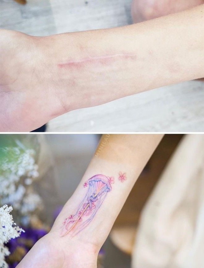 S10 раз когда люди круто скрыли шрамы под татуировками