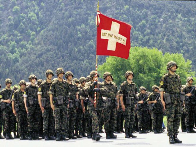 Служба в швейцарской армии Фото Фокус