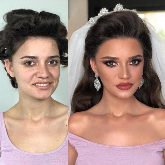 SСвадебный макияж который сделал невест неузнаваемыми
