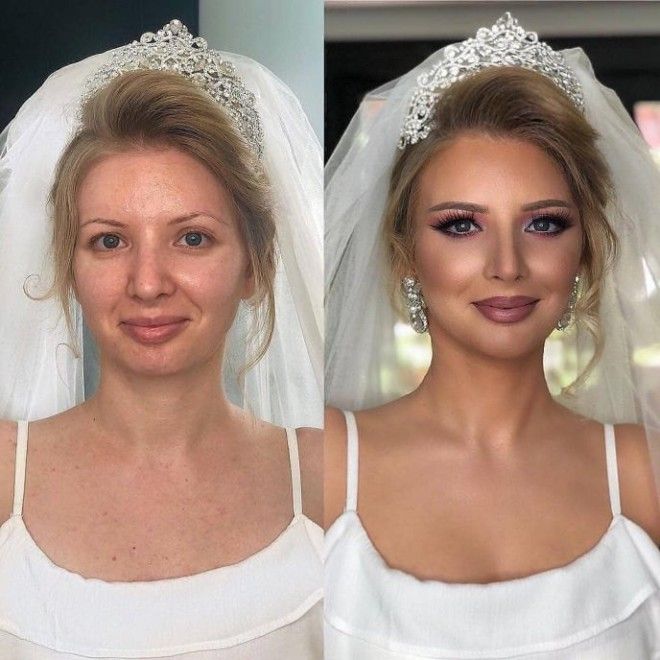 SСвадебный макияж который сделал невест неузнаваемыми