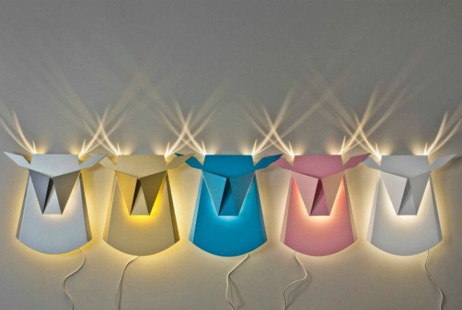 Светильники в стиле оригами Фото Sabedenada