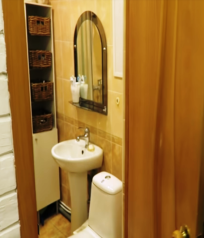 Ванная комната после преобразования Фото youtubecom