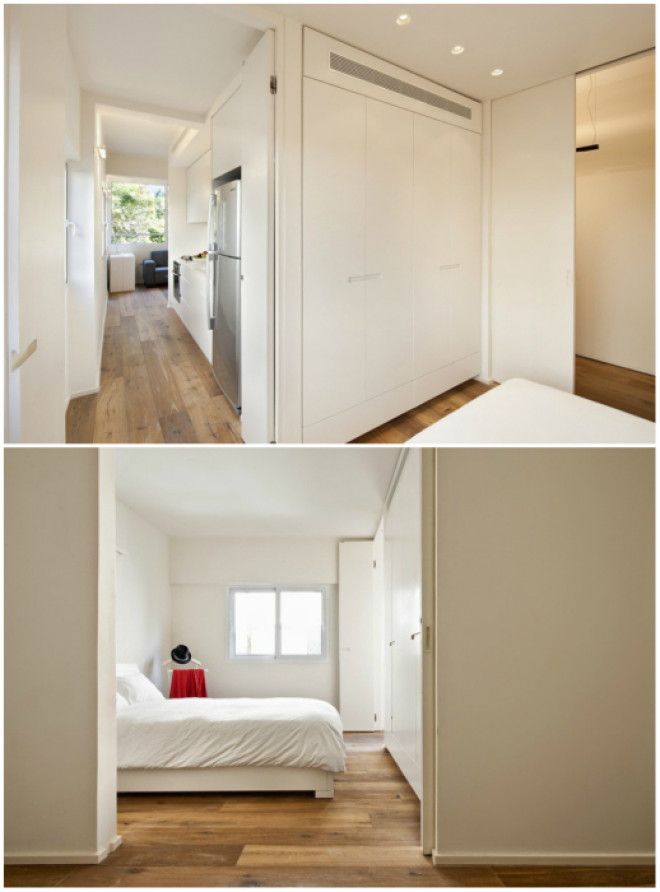На 40 кв удалось создать полноценную 4х комнатную квартиру Израиль Фото arthitecturalcom