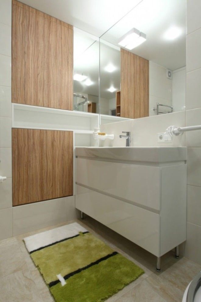 Минимализм в оформлении ванной комнаты помог создать идеальный интерьер Фото interiorsmallru