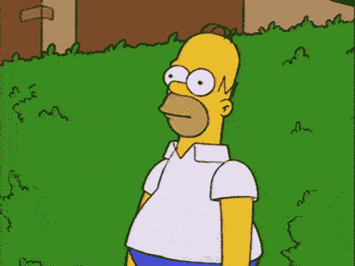 Scared Homer Simpson GIF