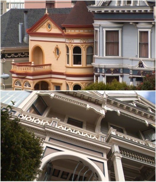 Декор очаровательных домиков действительно впечатляет Painted Ladies СанФранциско Фото youtubecom Subscribe Travel Discover