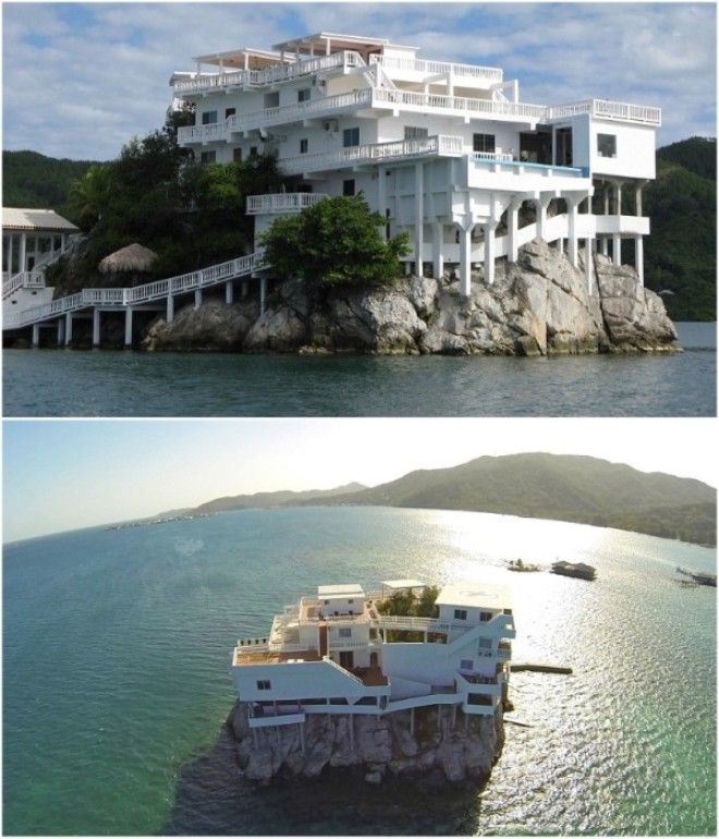 Villa on Dunbar Rock эксклюзивный дайвингкурорт на скале среди вод Карибского моря uniqhotelru