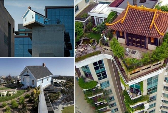 Самые уютные жилые домики, построенные на крышах многоэтажек.